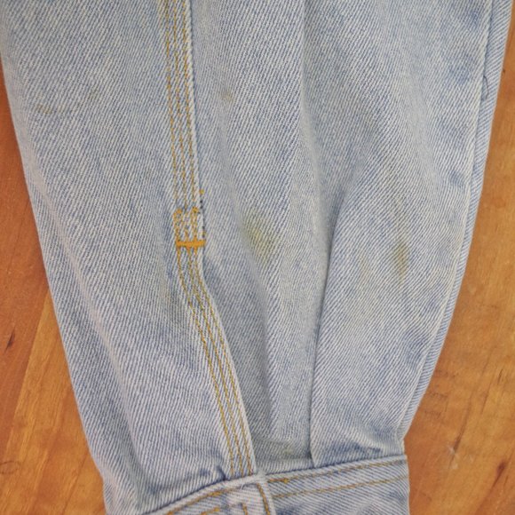 Vintage 100% Cotton Light Wash Men's Denim Jacket XL - Picture 5 of 8